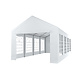 Lizzely Garden & Living Tente de réception 4x8m semi professionnelle 180 gr/m² PE blanc tonnelle de jardin Lizzely Garden & Living Tente de réception 4x8m semi professionnelle 180 gr/m² PE blanc tonnelle de jardin