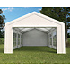 Lizzely Garden & Living Tente de réception 4x8m semi professionnelle 180 gr/m² PE blanc tonnelle de jardin Lizzely Garden & Living Tente de réception 4x8m semi professionnelle 180 gr/m² PE blanc tonnelle de jardin