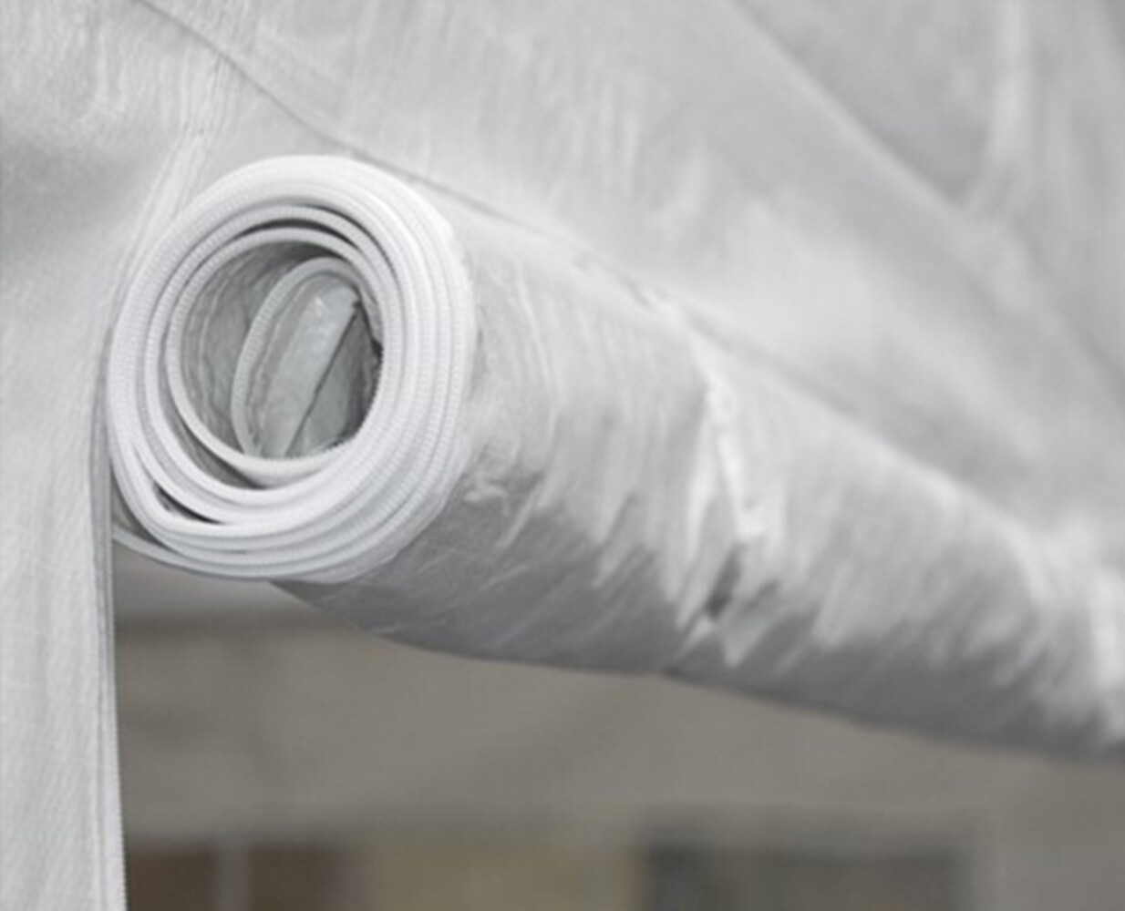 Tente de réception 4x8m semi professionnelle 180 gr/m² PE blanc tonnelle de jardin