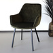 Lizzely Garden & Living Chaise de salle à manger Logan vert avec accoudoirs Lizzely Garden & Living Chaise de salle à manger Logan vert avec accoudoirs