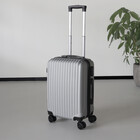 Valise argent bagage à main 55cm 4 roulettes avec code valise cabine