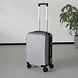Lizzely Garden & Living Valise argent bagage à main 55cm 4 roulettes avec code valise cabine Lizzely Garden & Living Valise argent bagage à main 55cm 4 roulettes avec code valise cabine