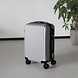 Lizzely Garden & Living Valise argent bagage à main 55cm 4 roulettes avec code valise cabine Lizzely Garden & Living Valise argent bagage à main 55cm 4 roulettes avec code valise cabine