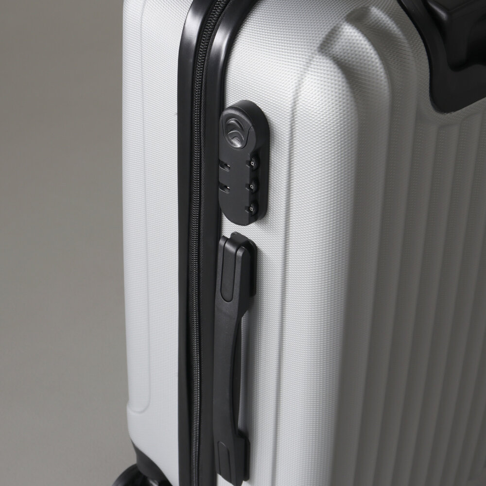 Valise argent bagage à main 55cm 4 roulettes avec code valise cabine