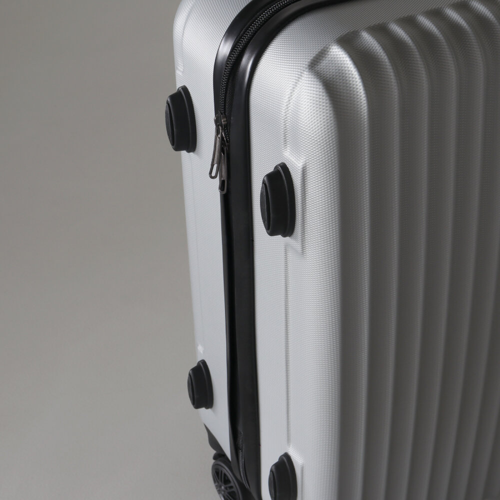 Valise argent bagage à main 55cm 4 roulettes avec code valise cabine