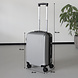 Lizzely Garden & Living Valise argent bagage à main 55cm 4 roulettes avec code valise cabine Lizzely Garden & Living Valise argent bagage à main 55cm 4 roulettes avec code valise cabine
