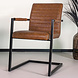 Lizzely Garden & Living Chaise de salle à manger Kuge Design cognac mate avec accoudoirs Lizzely Garden & Living Chaise de salle à manger Kuge Design cognac mate avec accoudoirs