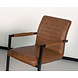 Lizzely Garden & Living Chaise de salle à manger Kuge Design cognac mate avec accoudoirs Lizzely Garden & Living Chaise de salle à manger Kuge Design cognac mate avec accoudoirs