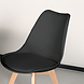 Lizzely Garden & Living Chaise de salle à manger avec rembourrage à l’assise noir Lizzely Garden & Living Chaise de salle à manger avec rembourrage à l’assise noir