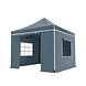 Lizzely Garden & Living Tonnelle de jardin Easy Up pliable luxe 3x3m gris Lizzely Garden & Living Tonnelle de jardin Easy Up pliable luxe 3x3m gris