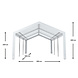 Lizzely Garden & Living Tente de réception 4x6m semi professionnelle 180 gr/m² PE blanc tonnelle de jardin Lizzely Garden & Living Tente de réception 4x6m semi professionnelle 180 gr/m² PE blanc tonnelle de jardin