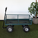Lizzely Garden & Living Chariot à tirer professionnel vert remorque de jardin