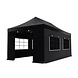 Lizzely Garden & Living Tonnelle de jardin Easy Up pliable luxe 3x6m noir Lizzely Garden & Living Tonnelle de jardin Easy Up pliable luxe 3x6m noir