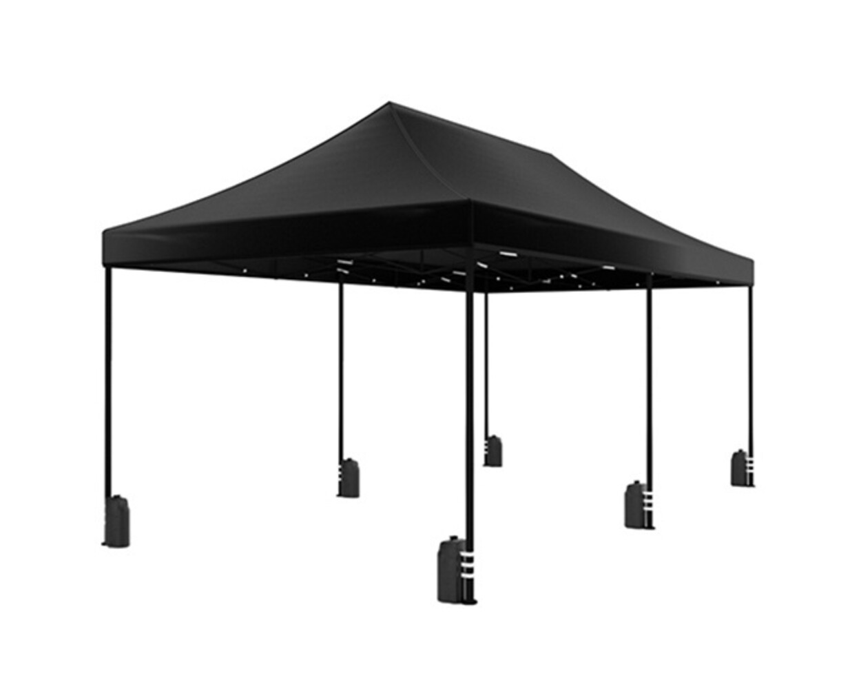 Tonnelle de jardin Easy Up pliable luxe 3x6m noir Tonnelle de jardin Easy Up pliable luxe 3x6m noir