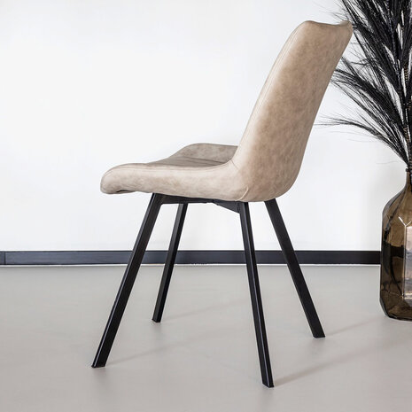 Lizzely Garden & Living Chaise de salle à manger Susta beige