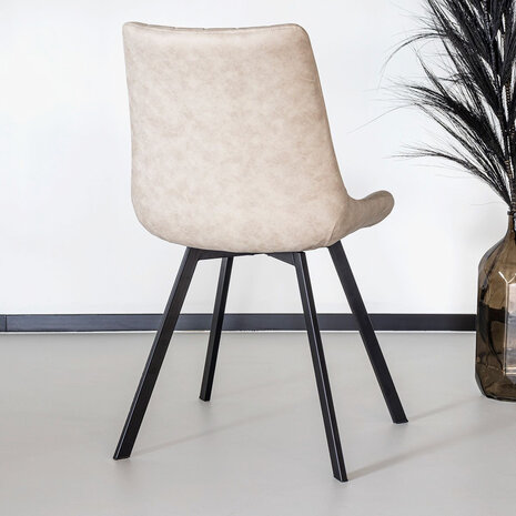 Lizzely Garden & Living Chaise de salle à manger Susta beige