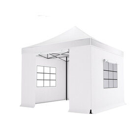 Lizzely Garden & Living Tonnelle de jardin Easy Up pliable luxe 3x3m blanc