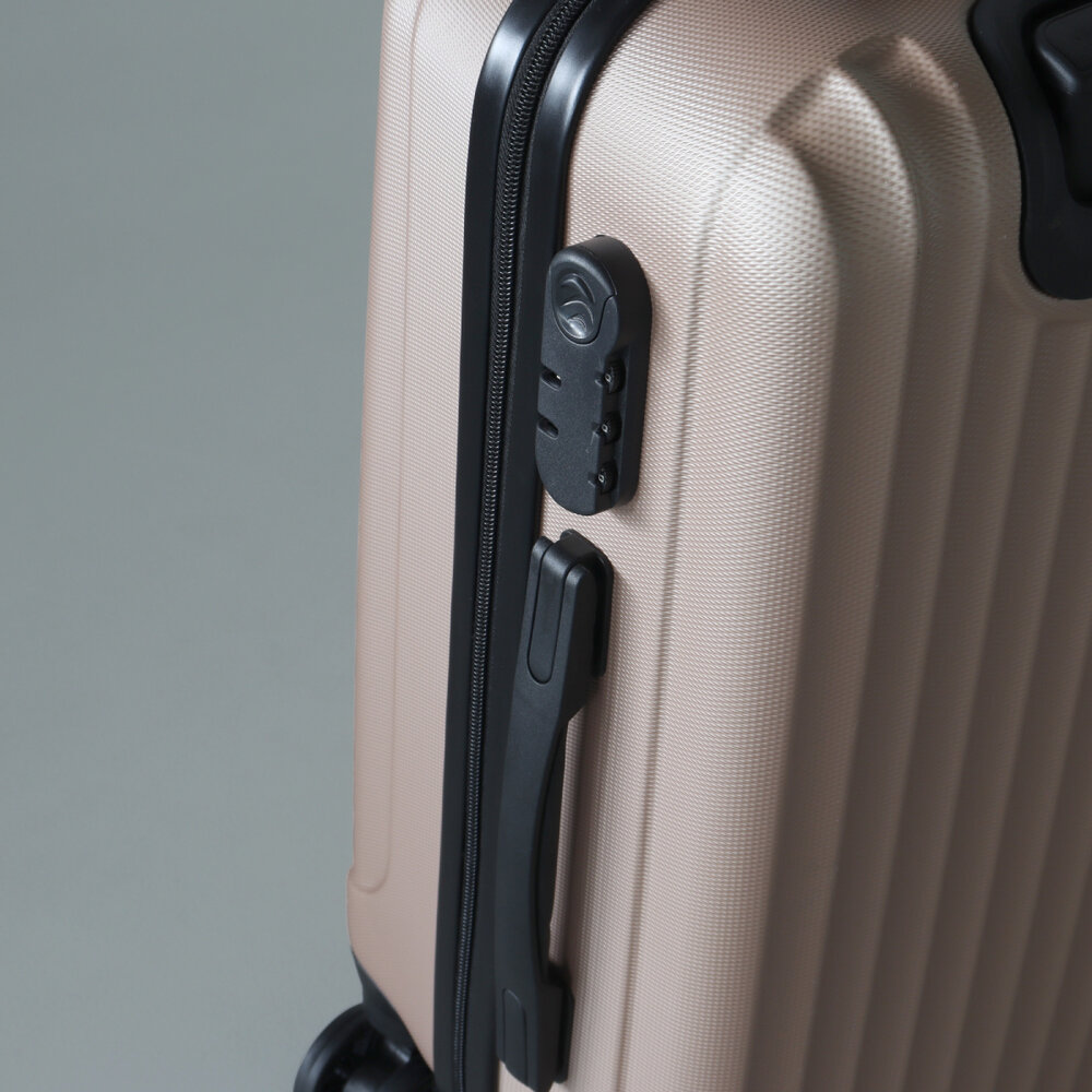 Valise champagne bagage à main 55cm 4 roulettes avec code valise cabine