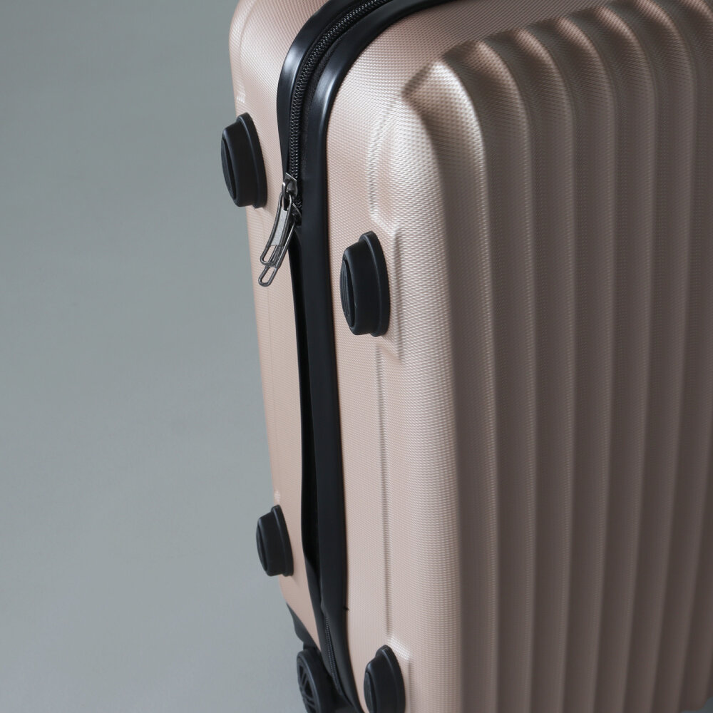 Valise champagne bagage à main 55cm 4 roulettes avec code valise cabine