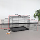 Lizzely Garden & Living Cage pour chien solide 77x52x57cm 2 portes Lizzely Garden & Living Cage pour chien solide 77x52x57cm 2 portes