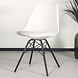 Lizzely Garden & Living Chaise de salle à manger Avy blanc avec rembourrage à l'assise Lizzely Garden & Living Chaise de salle à manger Avy blanc avec rembourrage à l'assise
