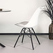 Lizzely Garden & Living Chaise de salle à manger Avy blanc avec rembourrage à l'assise Lizzely Garden & Living Chaise de salle à manger Avy blanc avec rembourrage à l'assise