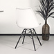 Lizzely Garden & Living Chaise de salle à manger Avy blanc avec rembourrage à l'assise Lizzely Garden & Living Chaise de salle à manger Avy blanc avec rembourrage à l'assise