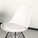 Lizzely Garden & Living Chaise de salle à manger Avy blanc avec rembourrage à l'assise Lizzely Garden & Living Chaise de salle à manger Avy blanc avec rembourrage à l'assise