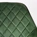 Lizzely Garden & Living Chaise de salle à manger Yurgan velours vert mate avec accoudoirs Lizzely Garden & Living Chaise de salle à manger Yurgan velours vert mate avec accoudoirs