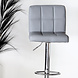 Lizzely Garden & Living Tabouret de bar Anel simili cuir gris clair Lizzely Garden & Living Tabouret de bar Anel simili cuir gris clair