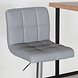 Lizzely Garden & Living Tabouret de bar Anel simili cuir gris clair Lizzely Garden & Living Tabouret de bar Anel simili cuir gris clair