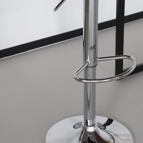 Lizzely Garden & Living Tabouret de bar Anel simili cuir gris clair