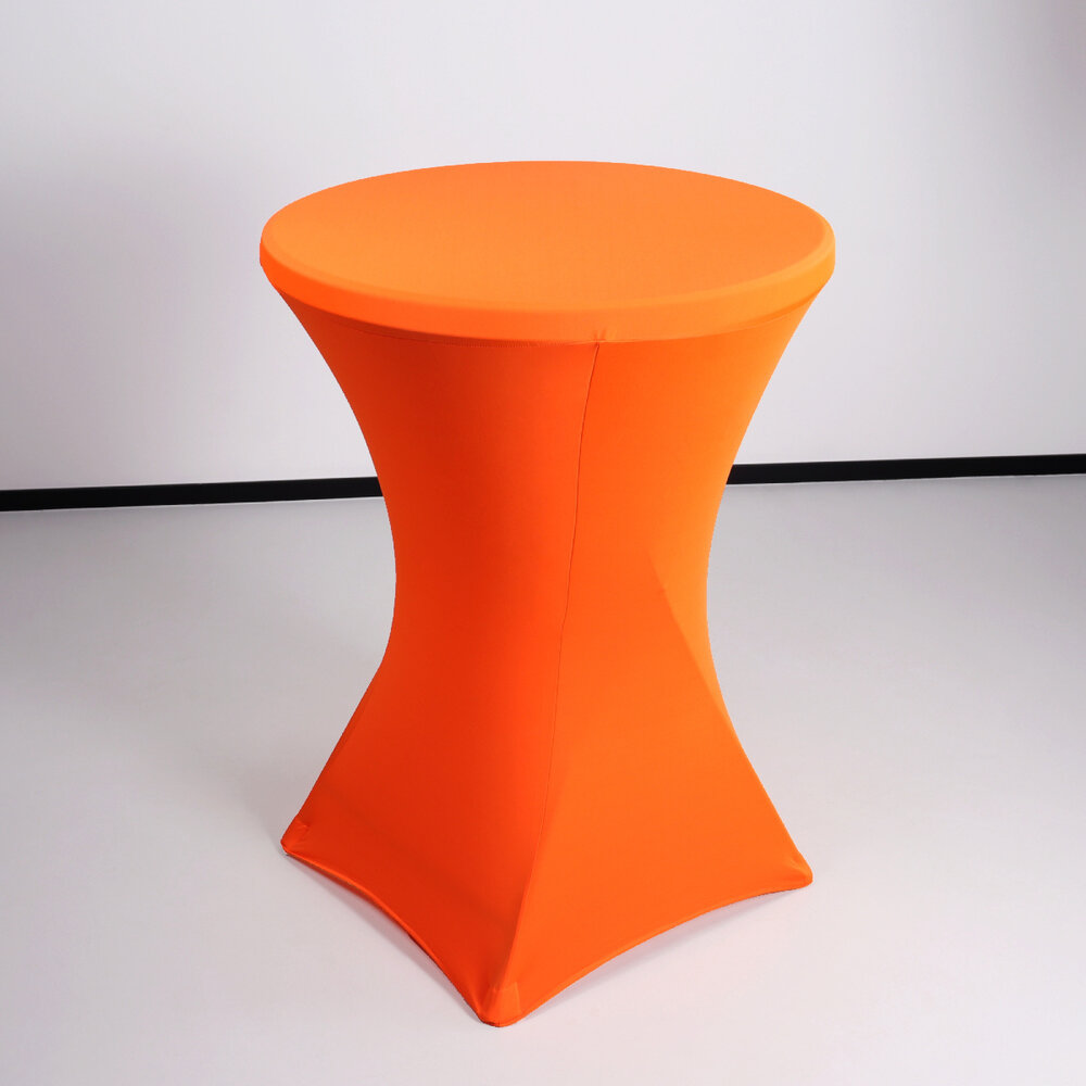 Housse pour table haute mange debout 80cm orange