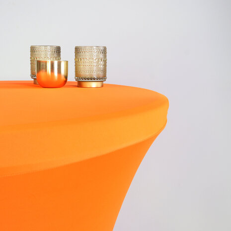 Lizzely Garden & Living Housse pour table haute mange debout 80cm orange