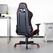 Lizzely Garden & Living Fauteuil de jeu et de bureau ergonomique Proza rouge et noir Lizzely Garden & Living Fauteuil de jeu et de bureau ergonomique Proza rouge et noir