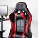 Lizzely Garden & Living Fauteuil de jeu et de bureau ergonomique Proza rouge et noir Lizzely Garden & Living Fauteuil de jeu et de bureau ergonomique Proza rouge et noir