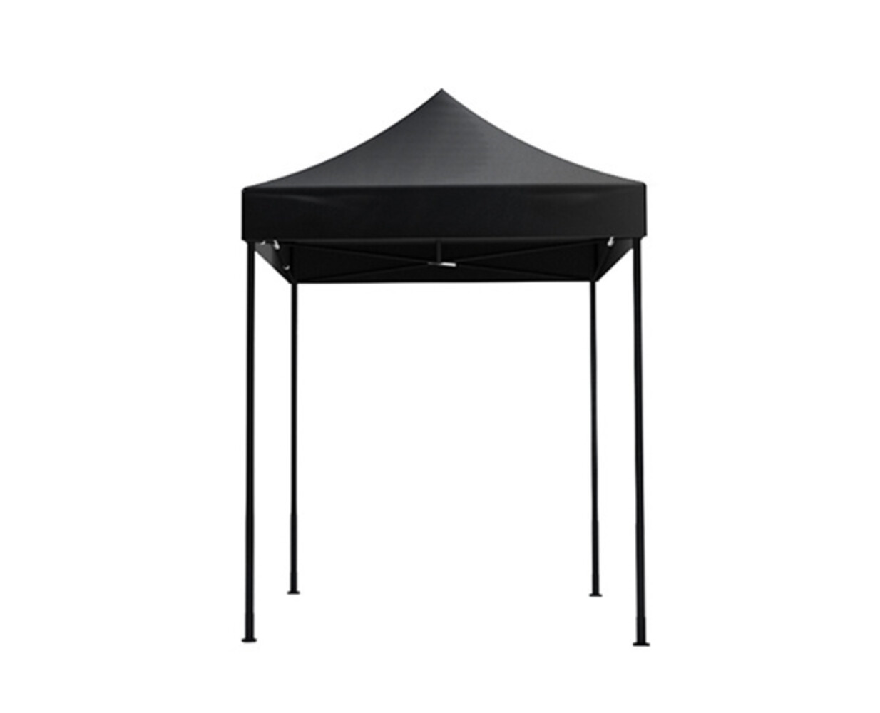 Tonnelle de jardin Easy Up pliable Luxe 2x2m noir sans parois latérales