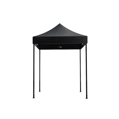 Lizzely Garden & Living Tonnelle de jardin Easy Up pliable Luxe 2x2m noir sans parois latérales