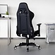 Lizzely Garden & Living Fauteuil de jeu et de bureau ergonomique Prozo noir et blanc Lizzely Garden & Living Fauteuil de jeu et de bureau ergonomique Prozo noir et blanc
