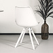 Lizzely Garden & Living Chaise de salle à manger Liv blanc avec rembourrage à l’assise Lizzely Garden & Living Chaise de salle à manger Liv blanc avec rembourrage à l’assise