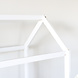Lizzely Garden & Living Lit cabane montessori pour enfant 146x78cm Puckie blanc avec les lattes