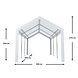 Lizzely Garden & Living Tente de réception 3x6m semi professionnelle 180 gr/m² PE blanc tonnelle de jardin Lizzely Garden & Living Tente de réception 3x6m semi professionnelle 180 gr/m² PE blanc tonnelle de jardin