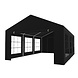 Lizzely Garden & Living Tente de réception 4x6m semi professionnelle 180 gr/m² PE noir tonnelle de jardin Lizzely Garden & Living Tente de réception 4x6m semi professionnelle 180 gr/m² PE noir tonnelle de jardin