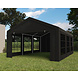 Lizzely Garden & Living Tente de réception 4x6m semi professionnelle 180 gr/m² PE noir tonnelle de jardin Lizzely Garden & Living Tente de réception 4x6m semi professionnelle 180 gr/m² PE noir tonnelle de jardin
