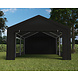 Lizzely Garden & Living Tente de réception 4x6m semi professionnelle 180 gr/m² PE noir tonnelle de jardin Lizzely Garden & Living Tente de réception 4x6m semi professionnelle 180 gr/m² PE noir tonnelle de jardin