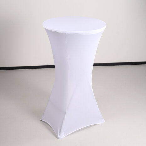 Lizzely Garden & Living Housse pour table haute mange debout 60cm blanc