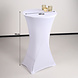 Lizzely Garden & Living Housse pour table haute mange debout 60cm blanc