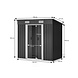 Lizzely Garden & Living Abri de jardin en métal (4,3 m3) PETIT anthracite Noir HxLxl: 181x195x121cm Lizzely Garden & Living Abri de jardin en métal (4,3 m3) PETIT anthracite Noir HxLxl: 181x195x121cm