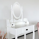 Lizzely Garden & Living Coiffeuse Elise avec tabouret et miroir table de maquillage Lizzely Garden & Living Coiffeuse Elise avec tabouret et miroir table de maquillage