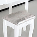 Lizzely Garden & Living Coiffeuse Elise avec tabouret et miroir table de maquillage Lizzely Garden & Living Coiffeuse Elise avec tabouret et miroir table de maquillage